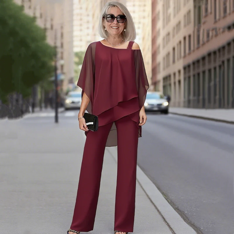 Completo due pezzi in chiffon 💞 Semplice ed elegante