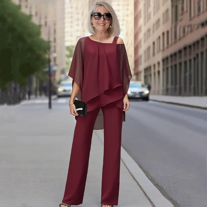 Completo due pezzi in chiffon 💞 Semplice ed elegante