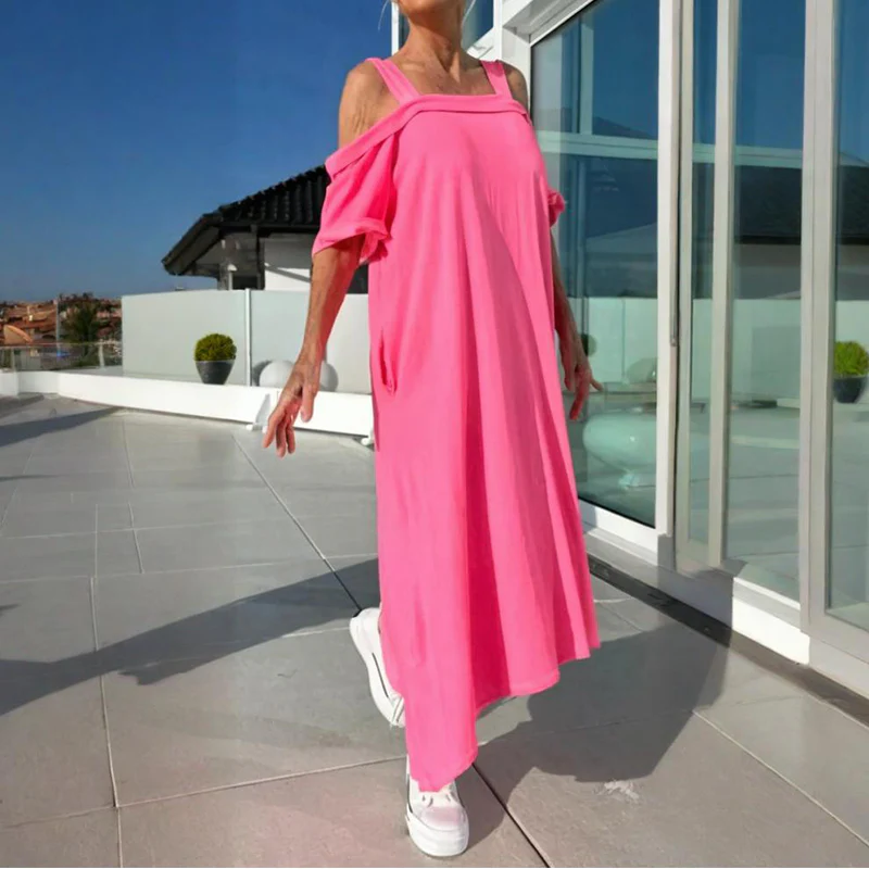 👗 Abito lungo da donna con spalle scoperte