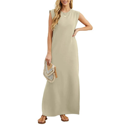 longdress giromanica in cotone leggero