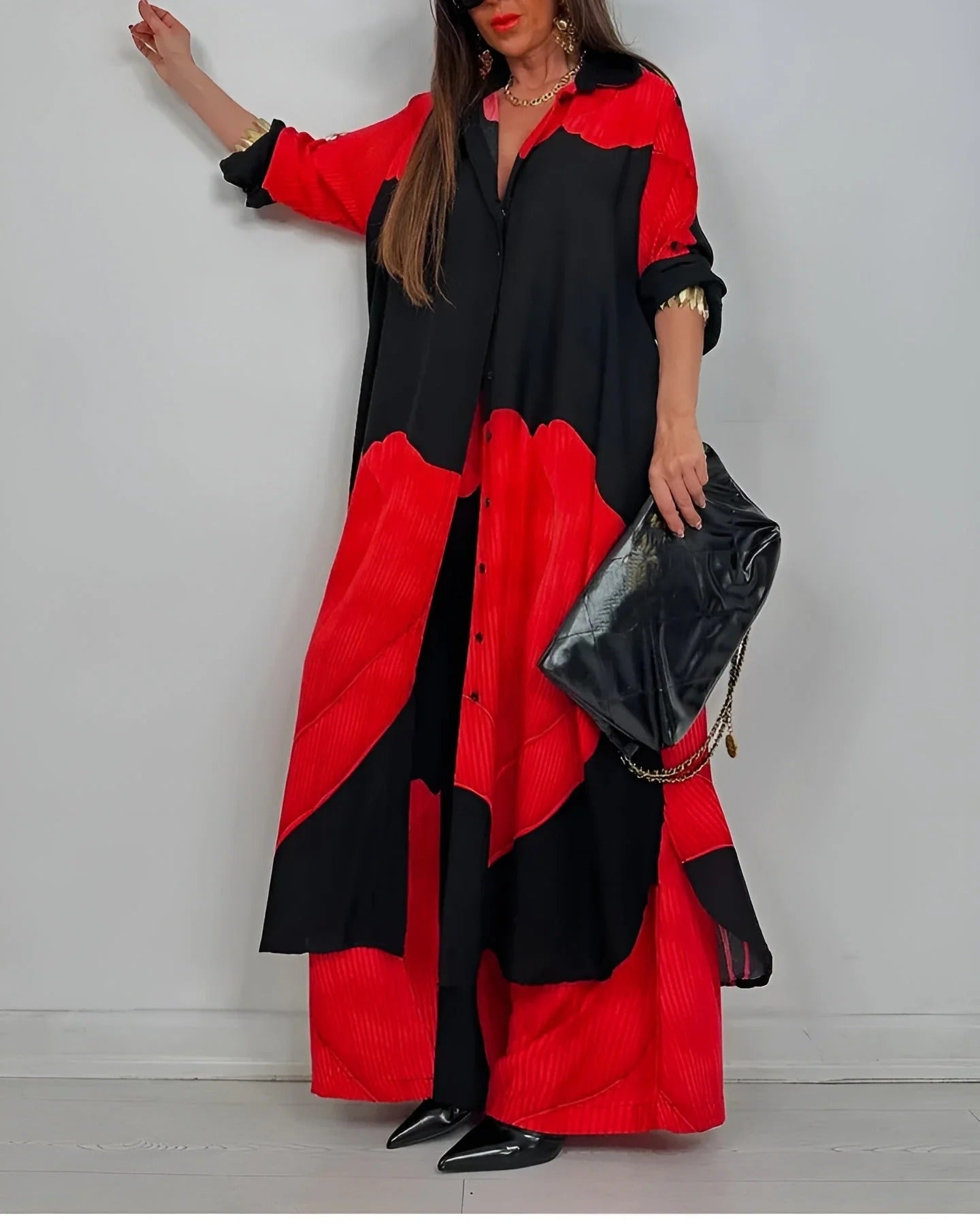 Zelorava™️ – Completo Moriel fluido e artistico per uno stile chic senza sforzo.