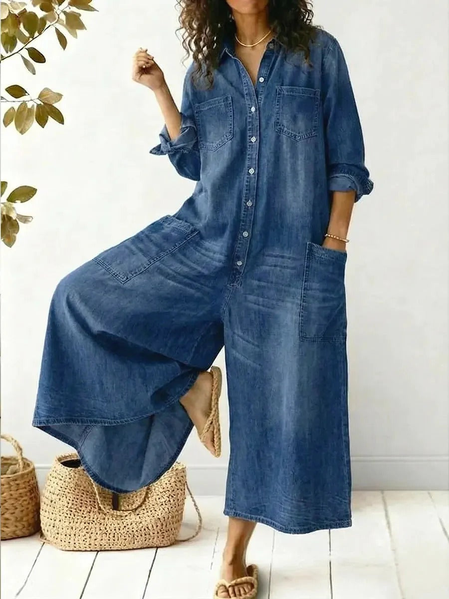 Tuta casual in jeans leggero 🩵