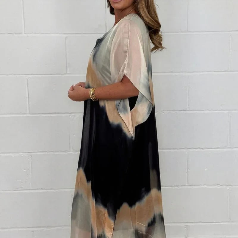 Abito Doha™️ in voile con effetto velato e maniche stile kimono