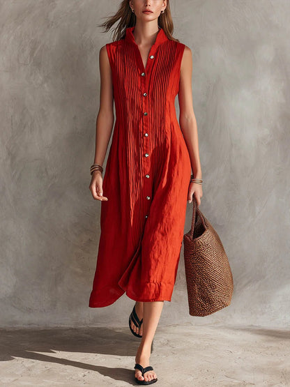DRESS RUBY IN COTONE E LINO