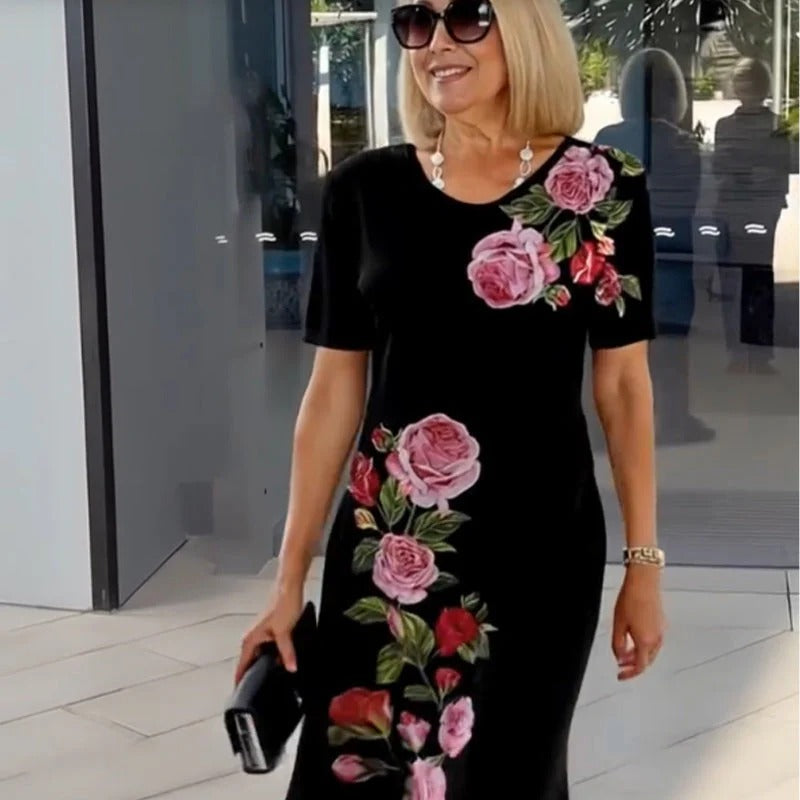 👗 Elegante abito con stampa floreale