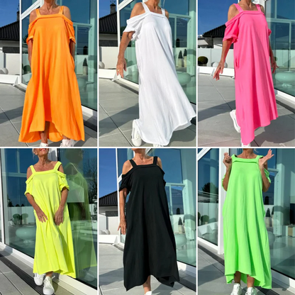 👗 Abito lungo da donna con spalle scoperte