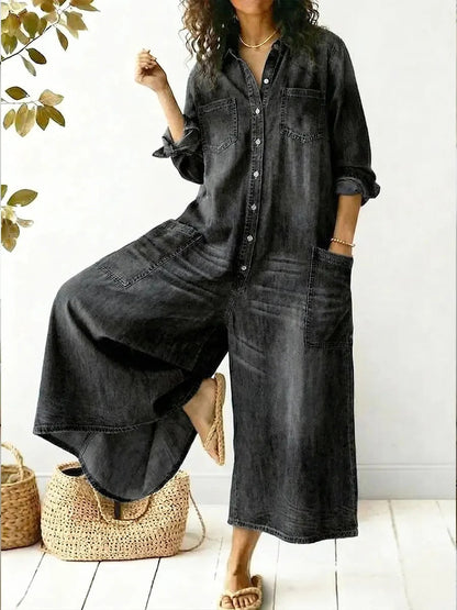 Tuta casual in jeans leggero 🩵