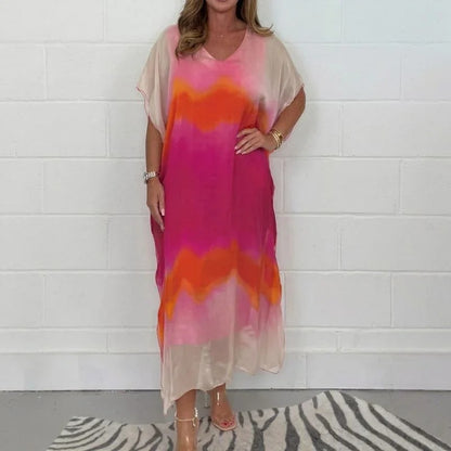 Abito Doha™️ in voile con effetto velato e maniche stile kimono