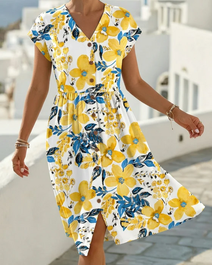 Abito Amalfi 🍋 - in cotone elastico pregiato