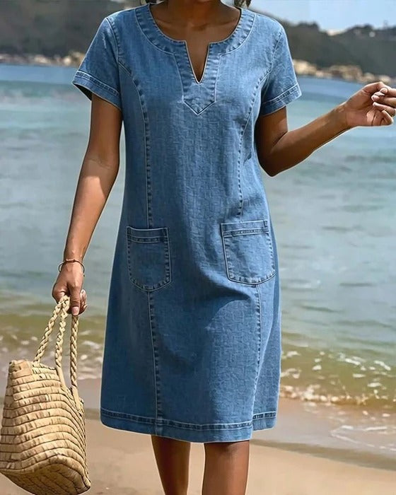 Vestito Jenny in denim leggero e calzata comfort