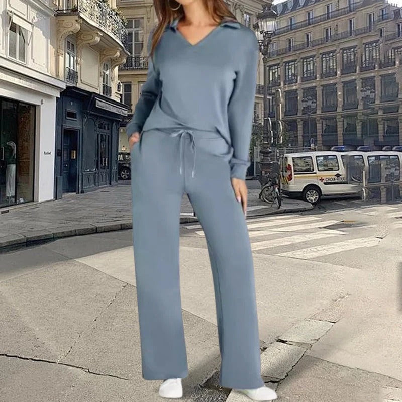 Completo da donna a due pezzi con maniche lunghe🌟