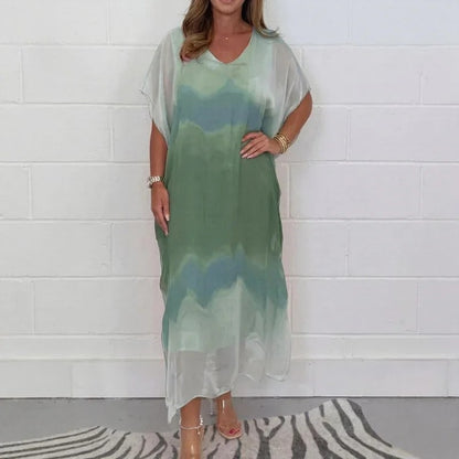 Abito Doha™️ in voile con effetto velato e maniche stile kimono