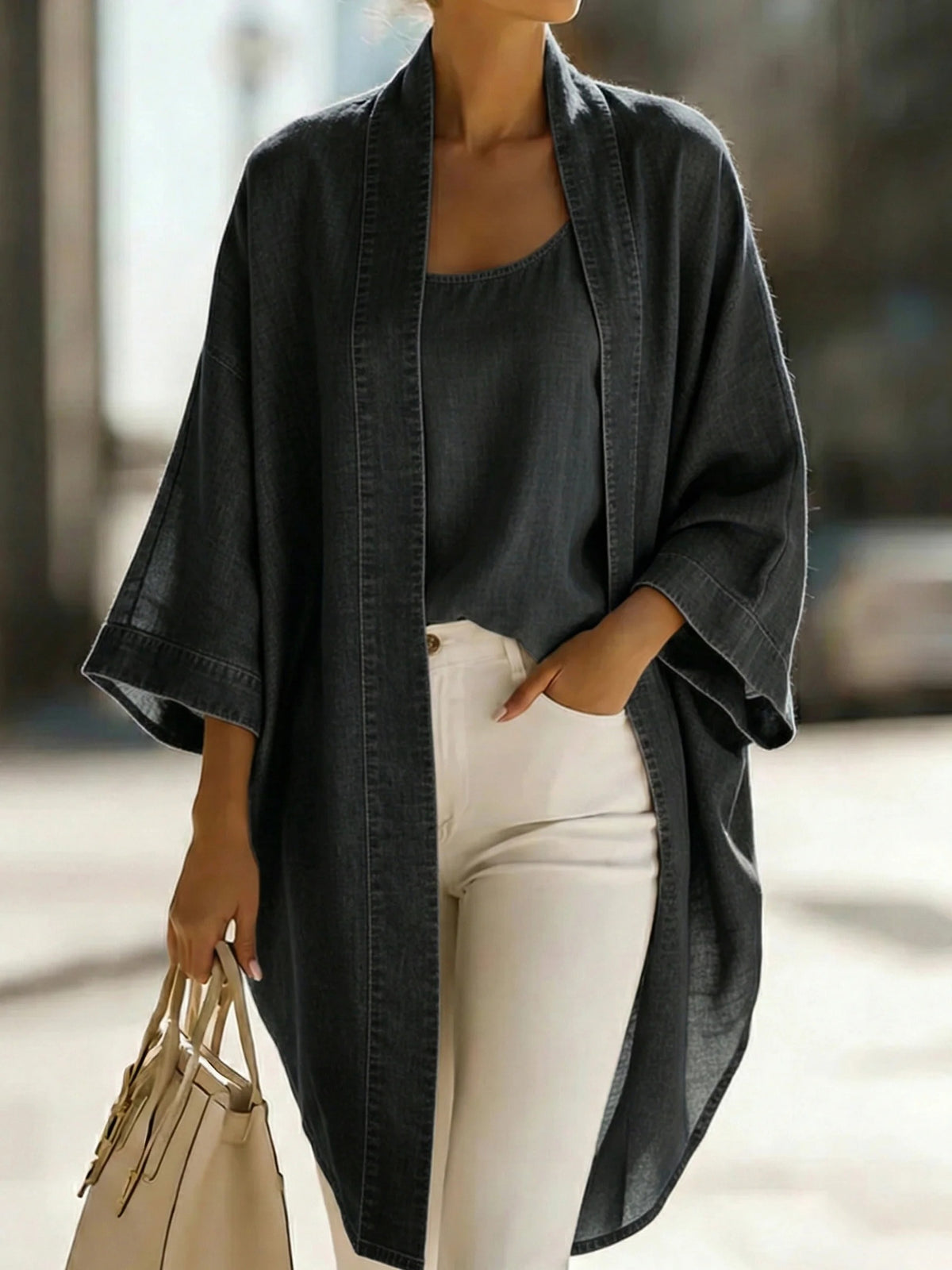 Set Vanessa due pezzi – Top elegante per tutti i giorni e pantaloni a gamba larga