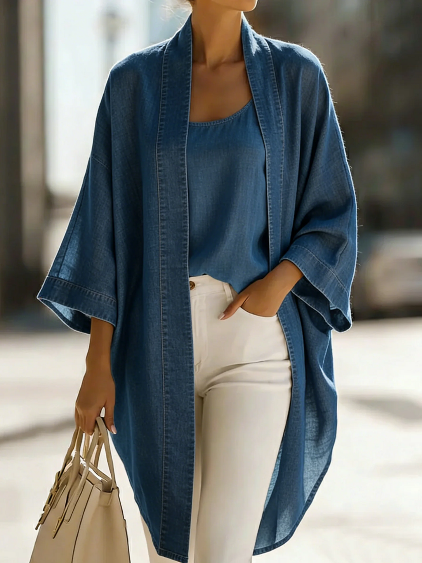 Set Vanessa due pezzi – Top elegante per tutti i giorni e pantaloni a gamba larga