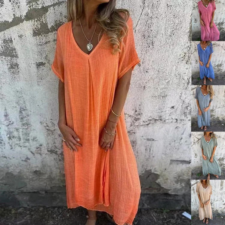 Abito estivo classico 100% lino🌺