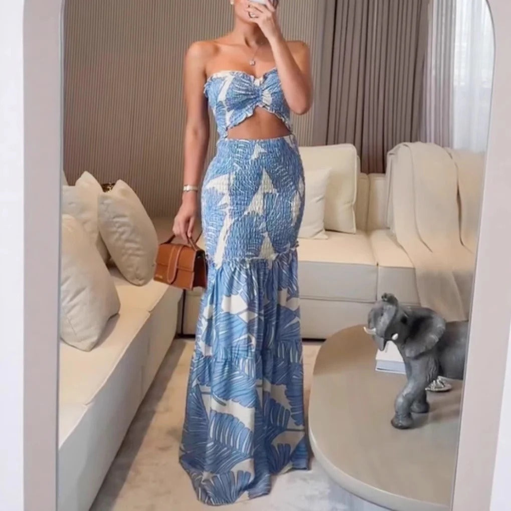 Abito floreale taglie forti elegante👗