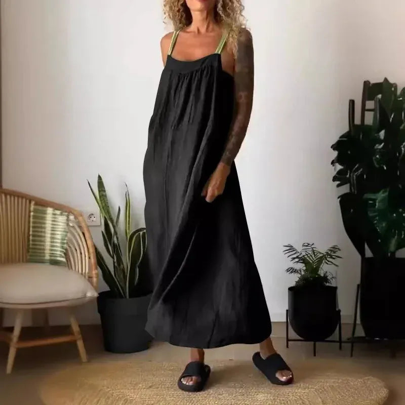 Abito Carmen - L'abito in lino irrinunciabile delle trendsetter (tendenza greca)