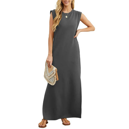 longdress giromanica in cotone leggero