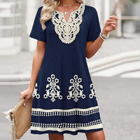 Abito casual da donna in stile bohémien con stampa floreale🌞💃
